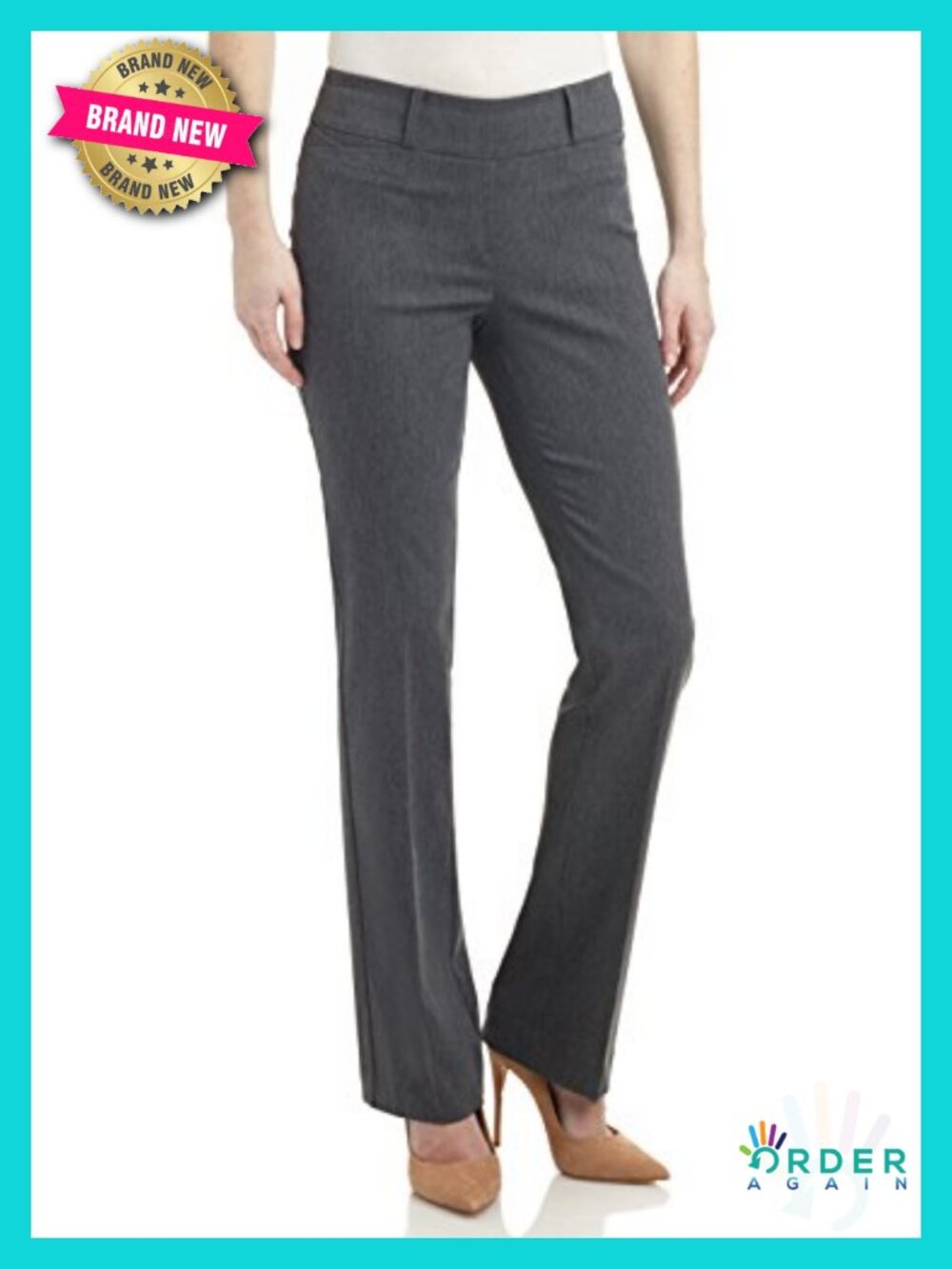 Ease into Comfort Fit Barely Bootcut Business Casual Stretch Pants